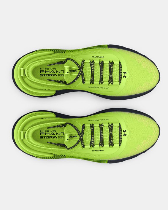 Unisex UA HOVR™ Phantom 3 Storm Running Shoes in Green image number 2